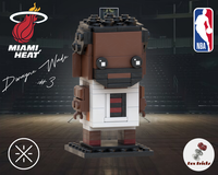 LEGO MOC LEGO Miami Heat Big 3 Brickheadz by Dex Bricks