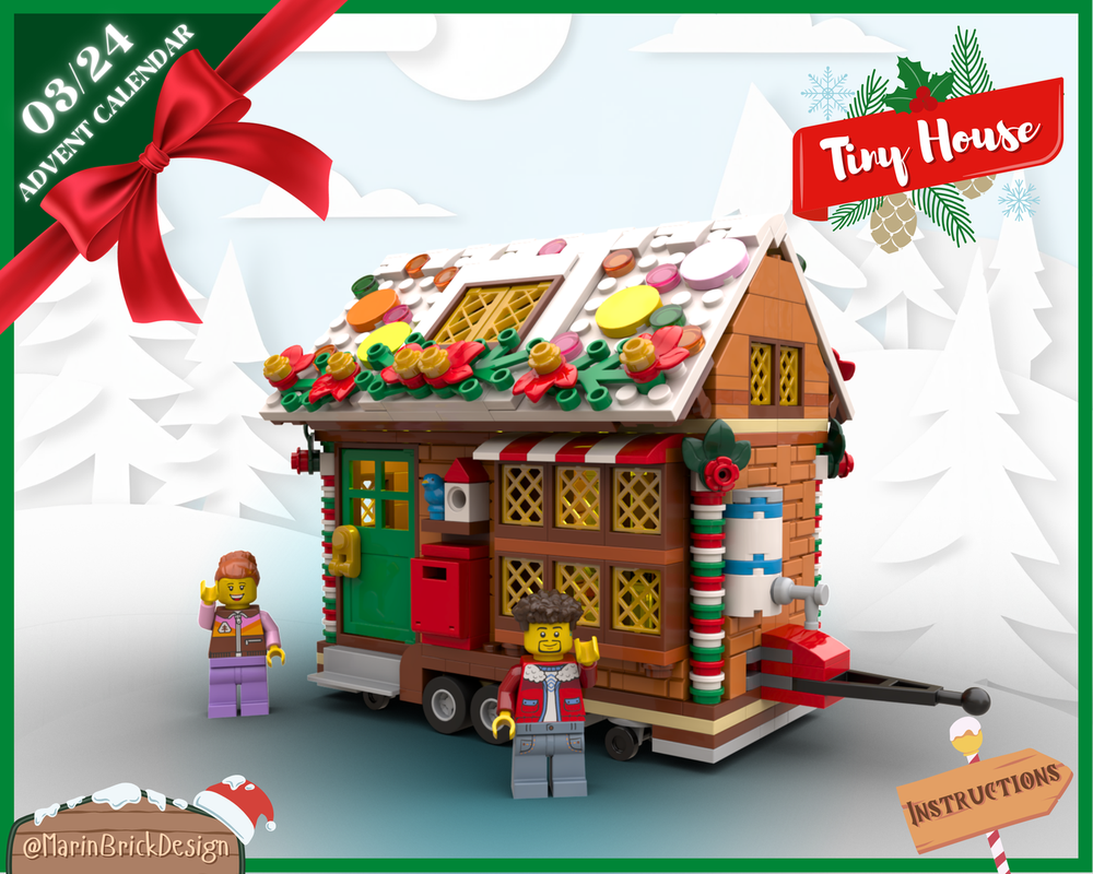 LEGO MOC LEGO Christmas Tiny House MOC LEGO Advent Calendar 2024