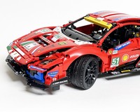 LEGO MOC-201907 42125 페라리 488 GTE RC MOD for Power Function