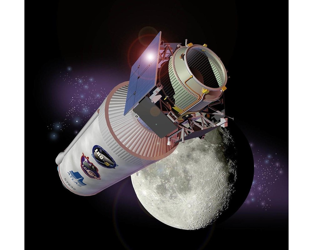 LEGO MOC Lunar Reconnaissance Orbiter and LCROSS with Centaur Upper ...