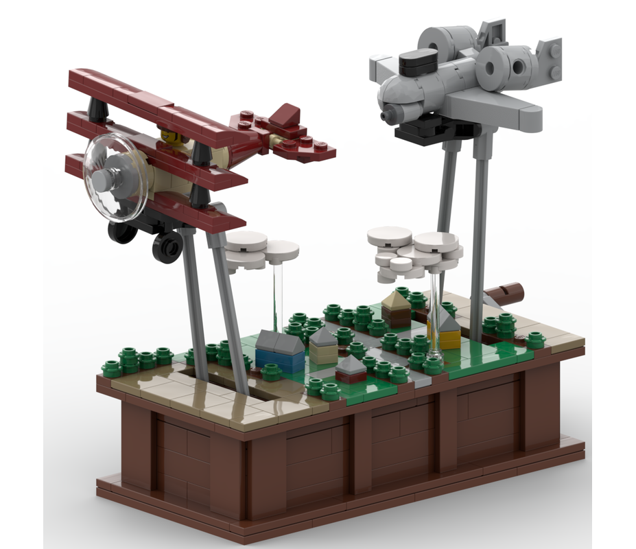 LEGO MOC Chibi A-10 Warthog by BobTheMadCow | Rebrickable - Build with LEGO