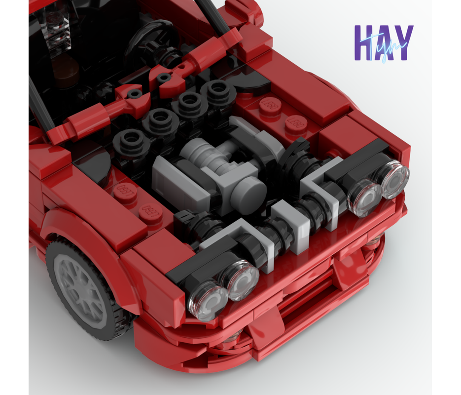 BMW M1 E30 - Set Costruzioni MOC Da 455 Pezzi (senza Scatola, 2024)