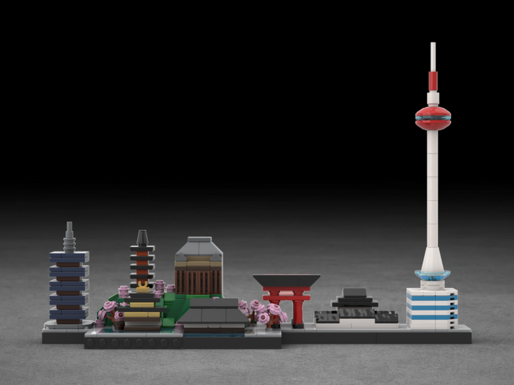 LEGO MOC Kyoto Skyline by Skyline_Lover | Rebrickable