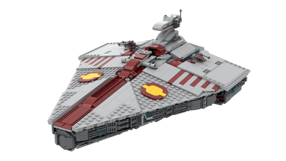 LEGO MOC Acclamator-class playset - 75257 alternative + Republic colour ...