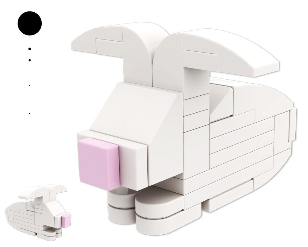 LEGO MOC-202405 03 rabbit by MyKidisanAlien | Rebrickable - Build with LEGO