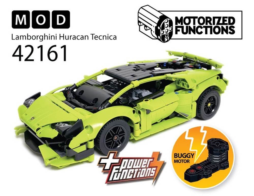LEGO MOC-202458 42161 Lamborghini Huracan Tecnica RC MOD for Buggy