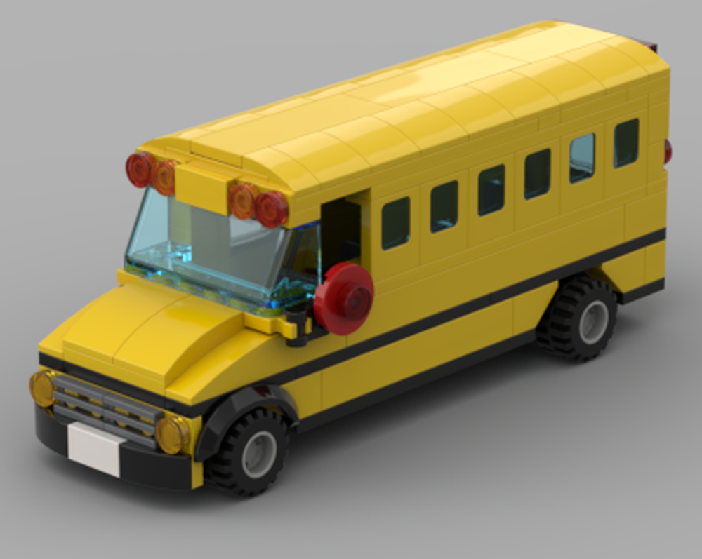 LEGO MOC School Bus by leeggoo_Creator | Rebrickable - Build with LEGO