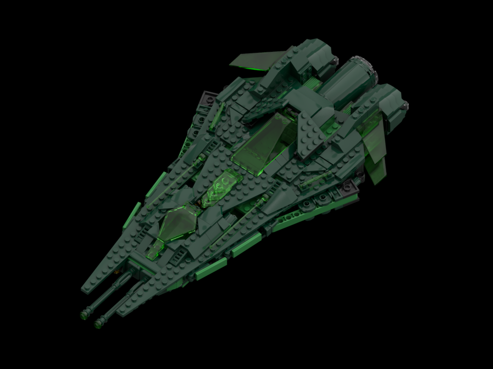 LEGO MOC Galactic Gator green spaceship by Dethark75 | Rebrickable ...