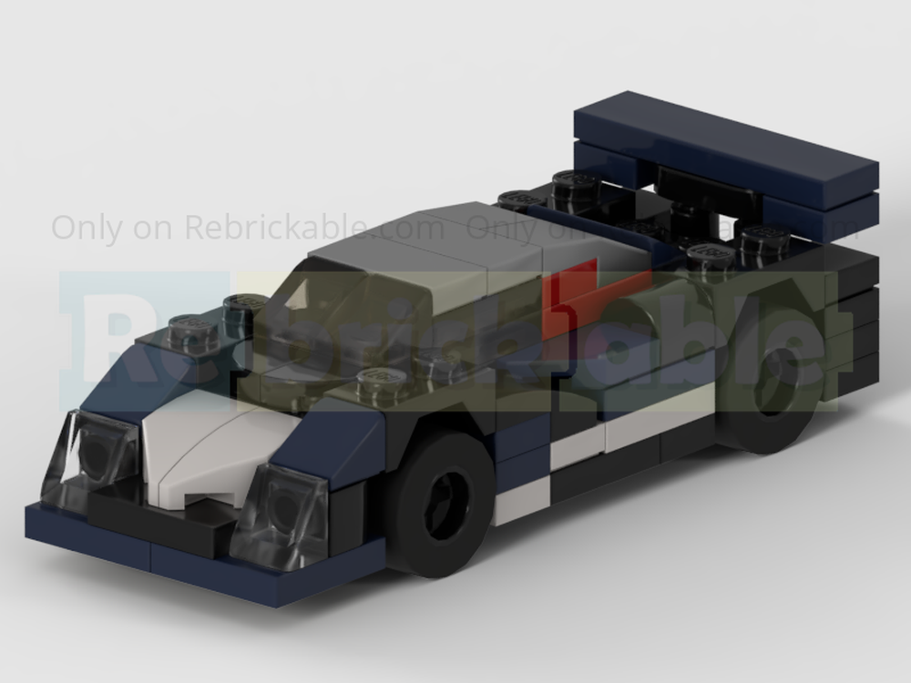 LEGO MOC-202681 Peugeot 908 HDi FAP LMP1 Racing Car - Half Speed