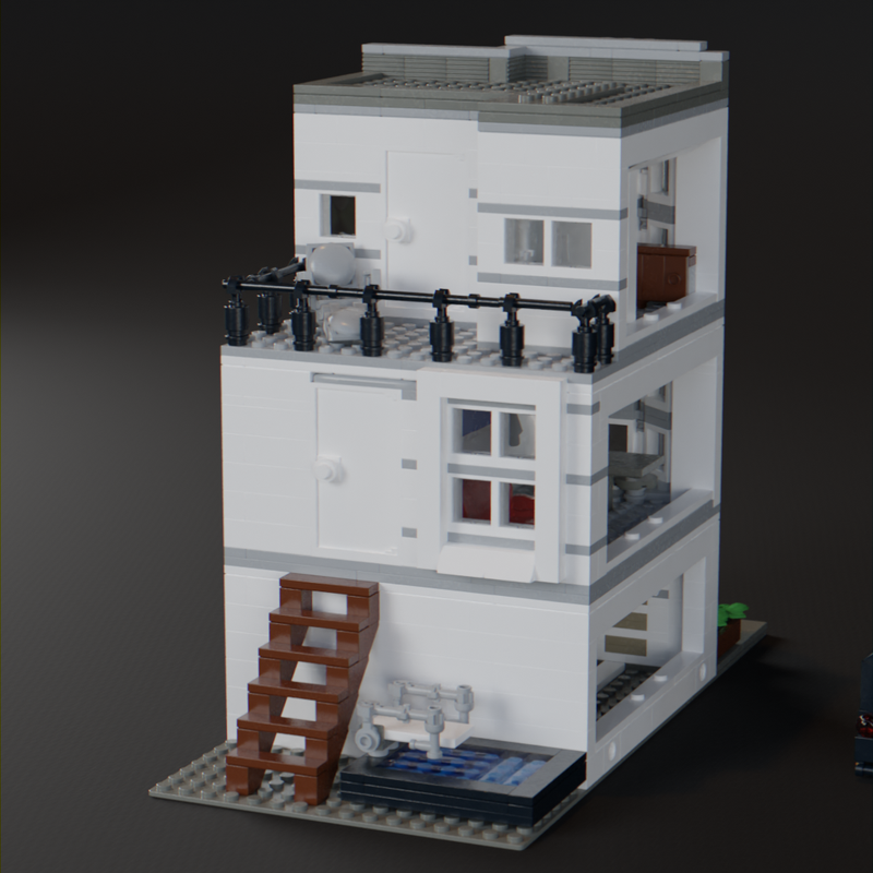 LEGO MOC-202691 Row House Modular Building by CubesCustoms ...