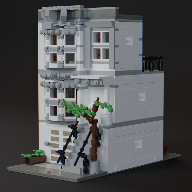 LEGO MOC-202691 Row House Modular Building by CubesCustoms ...