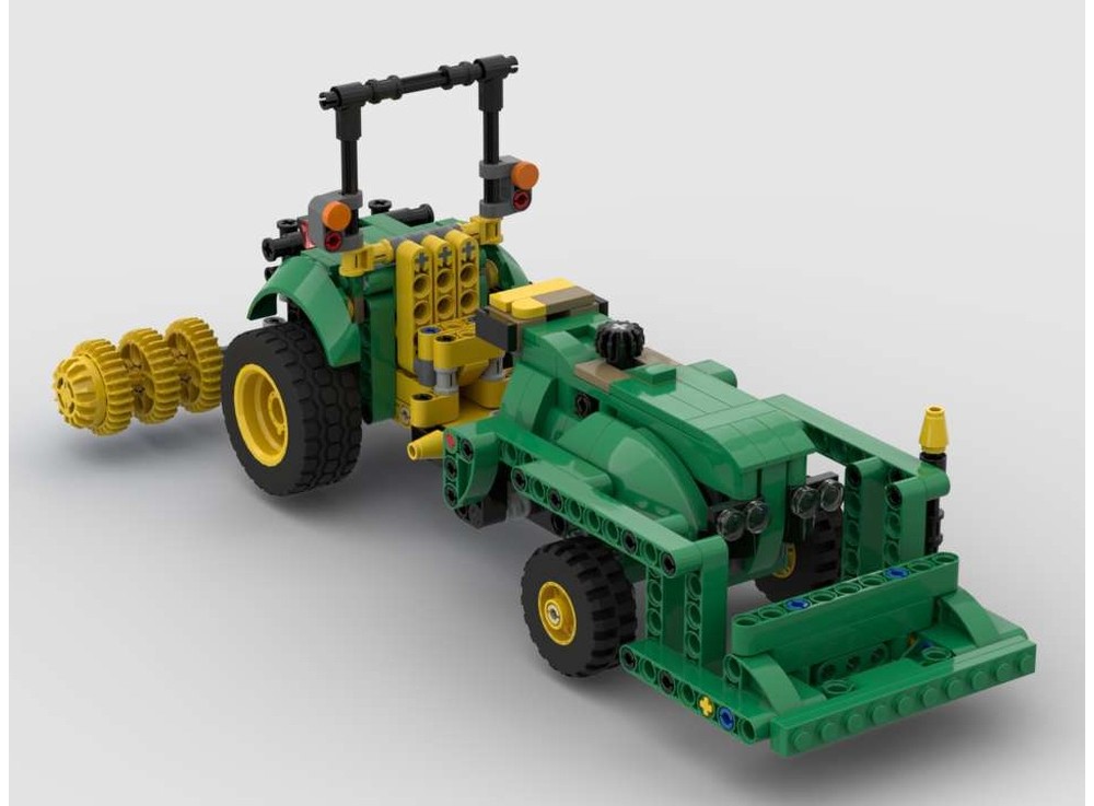 LEGO MOC-202765 John Deere Compact Tractor 42168 Alternative by