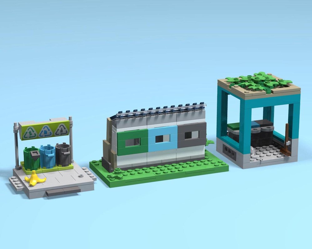 LEGO MOC Recycling modules set by Stud.ious | Rebrickable - Build with LEGO