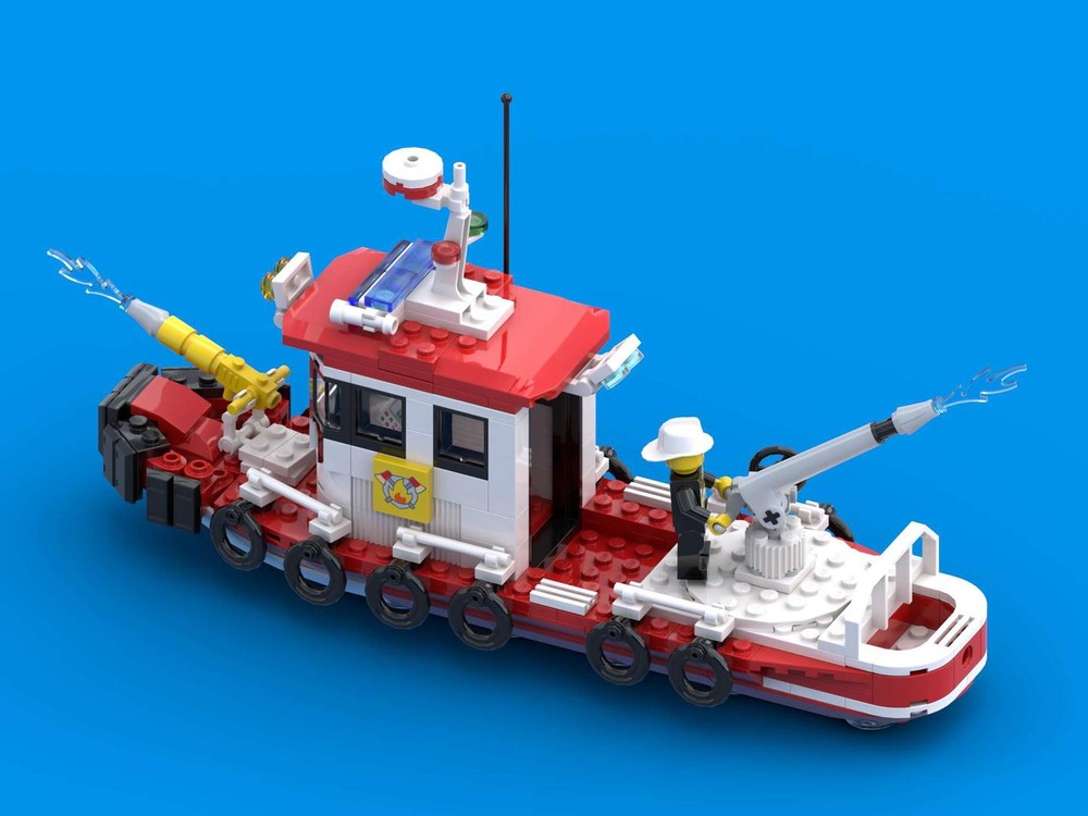 LEGO MOC-203112 Classic Fire Boat (Ship No. 4) by fidi70 | Rebrickable ...