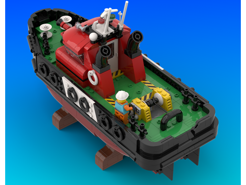 LEGO MOC-203139 Harbour Tugboat by Julie-v | Rebrickable - Build with LEGO