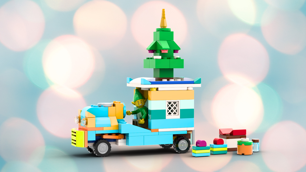 LEGO MOC 11038 Santa`s delivery truck by Lenarex | Rebrickable - Build ...