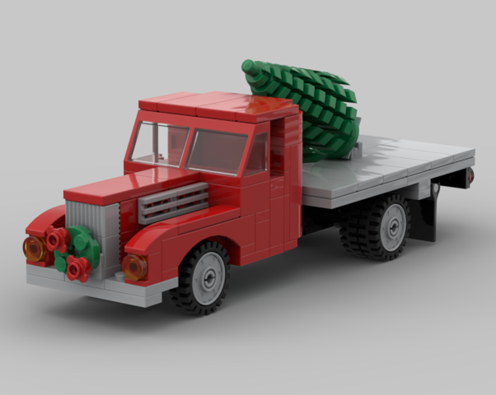 LEGO MOC Flatbed Christmas Truck by wonderbrickz | Rebrickable - Build ...