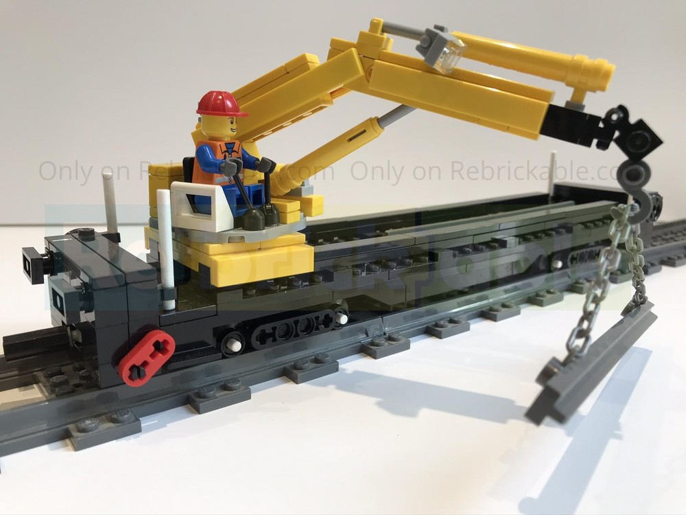 LEGO MOC London Underground General Purpose wagon with crane by ...