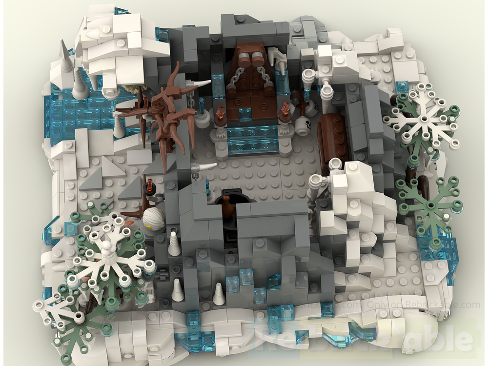 LEGO MOC-203593 Snow Troll Cave by LegoBricking | Rebrickable - Build ...
