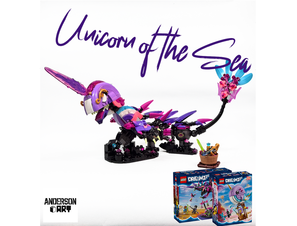 LEGO MOC Unicorn of the Sea / Narwhal (Dreamzzz 71483 + 71472) by ...