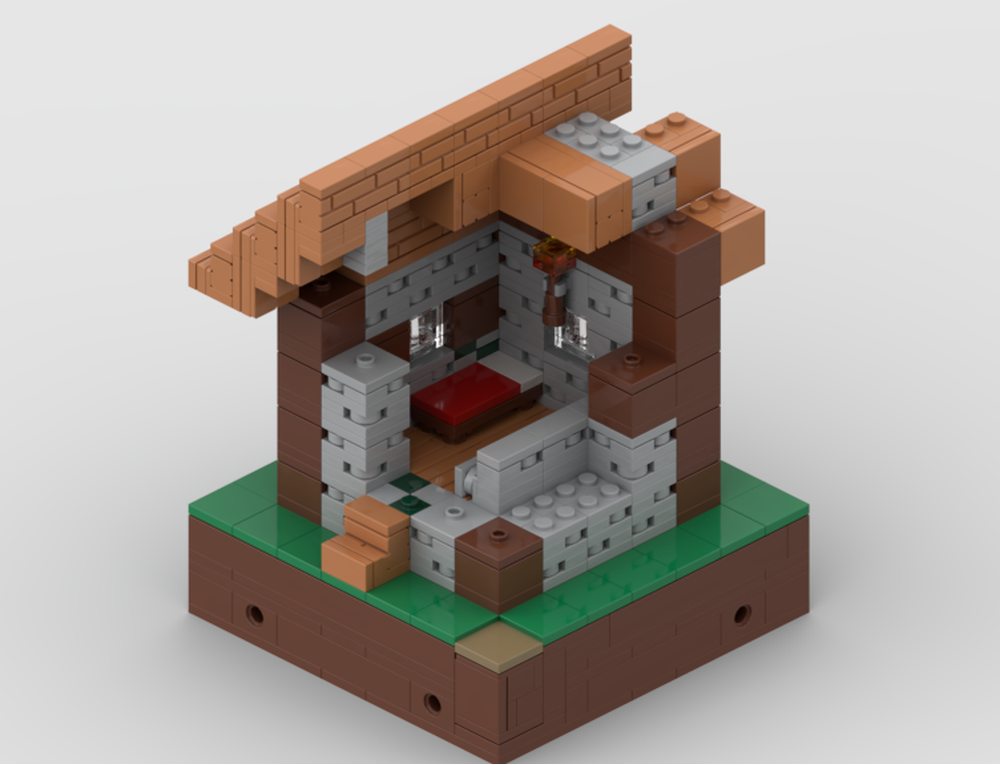 LEGO MOC Villager house 5x5 Style A version by