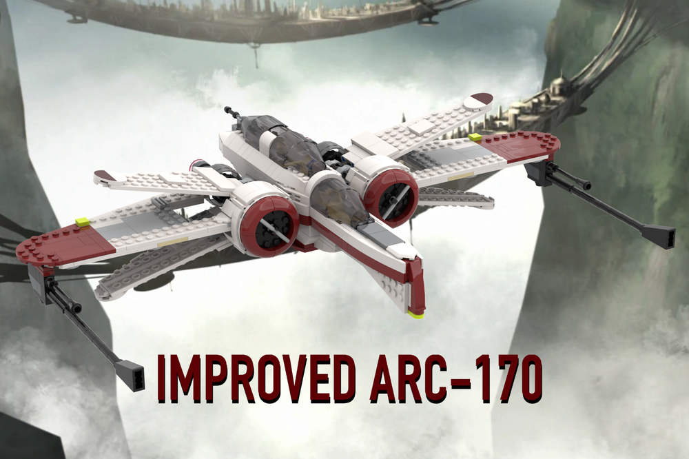 LEGO MOC Improved ARC-170 75402 by Renk | Rebrickable - Build with
