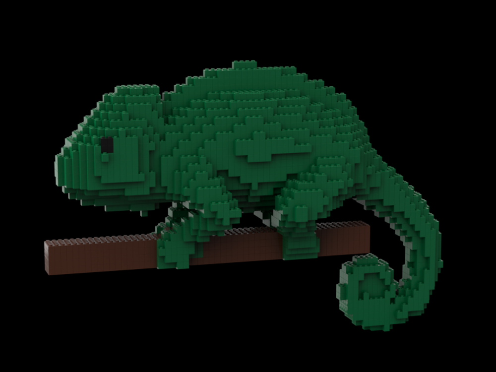 LEGO MOC sculpture chameleon by blackmaster | Rebrickable - Build with LEGO