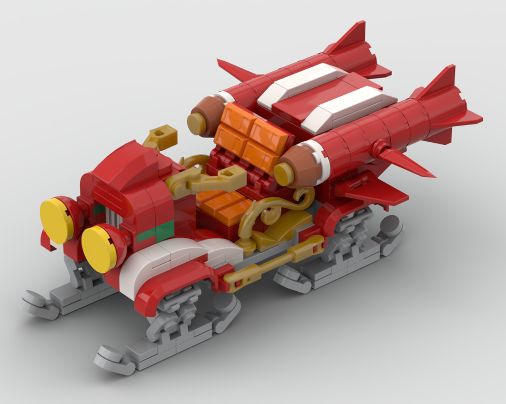 LEGO MOC Santa's Rocket Sleigh by brick_squirrel | Rebrickable - Build ...