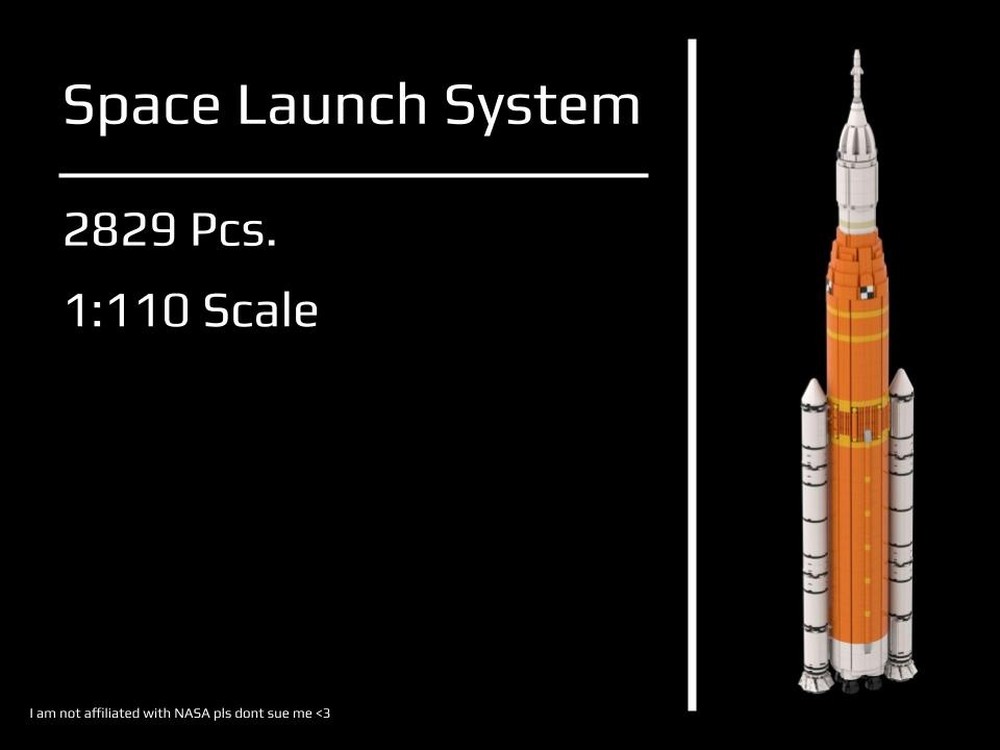 LEGO MOC-204135 NASA Artemis Space Launch System (SLS) 1:110