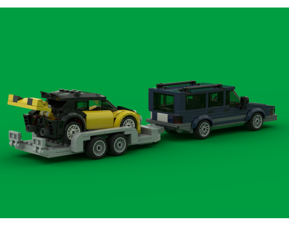 LEGO MOC Car trailer by Brick North | Rebrickable - Build with LEGO