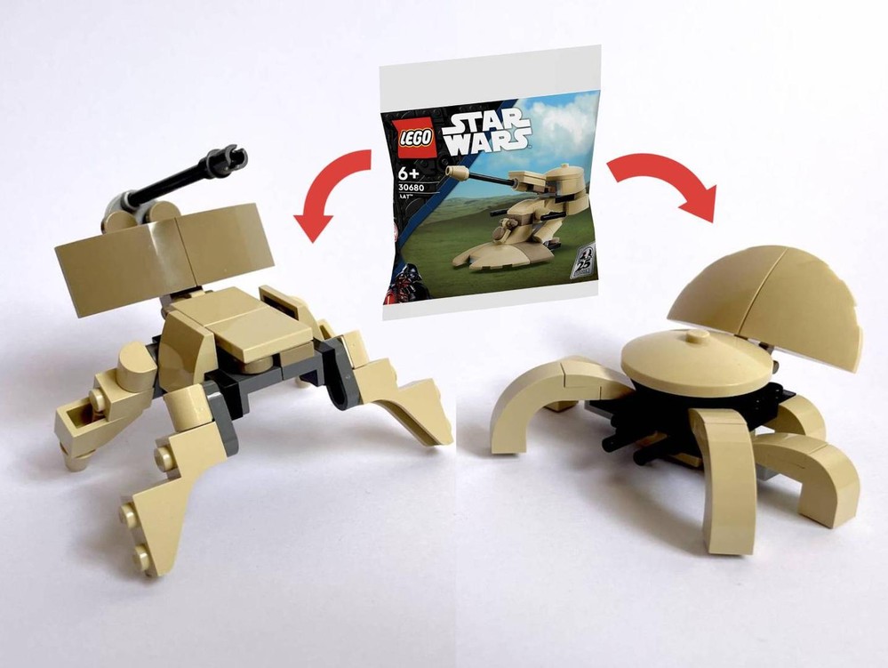 MOC-204188 Star Wars AAT 30680 Polybag Alt-Build Spider Mechs