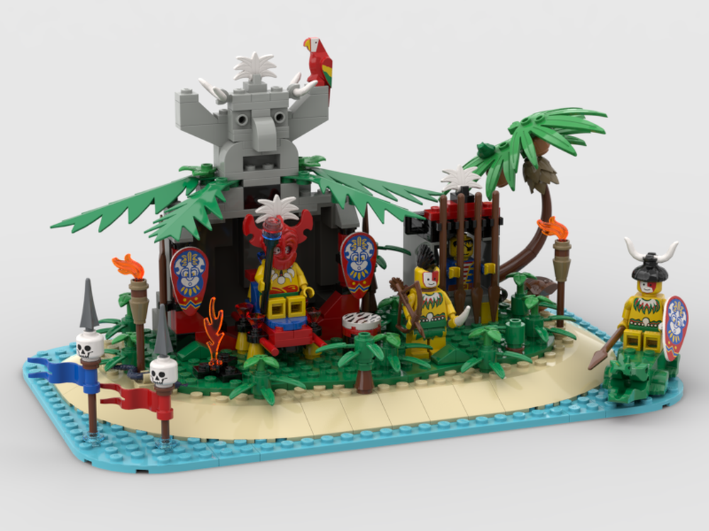 LEGO MOC Crocodile Cage + Kahuka's Throne MOC by RedRexPaul