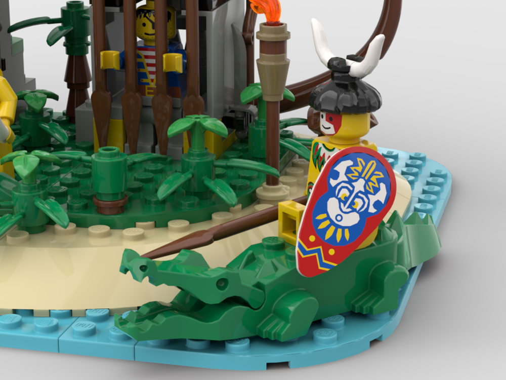 LEGO MOC Crocodile Cage + Kahuka's Throne MOC by RedRexPaul