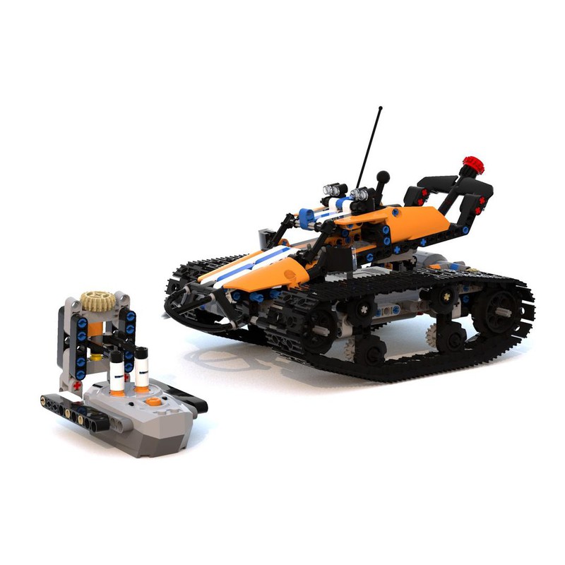 LEGO MOC Tracked racer (42065 alternate, 42038 C-model) by klimax | Rebrickable Build with LEGO