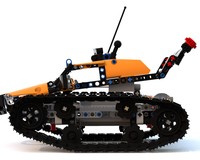 LEGO MOC-20425 Tracked racer (42065 alternate, 42038 C-model) by