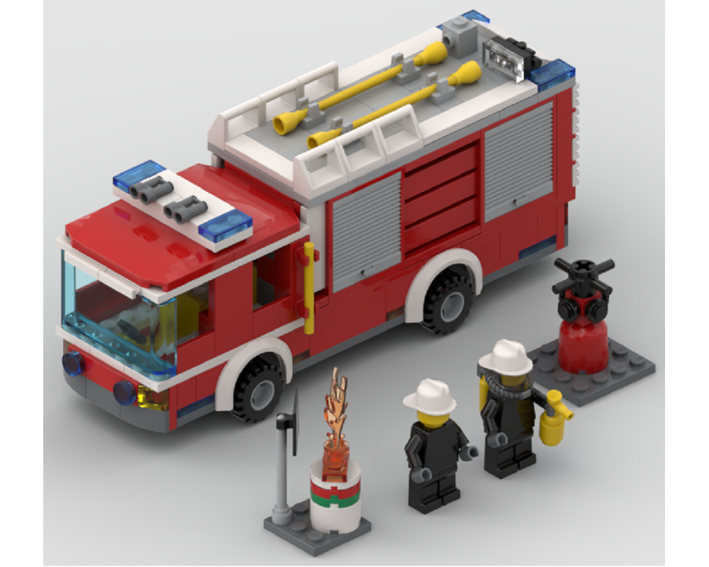 LEGO MOC-20427 (x) - Truck Firefighting Interventions with integrated ...