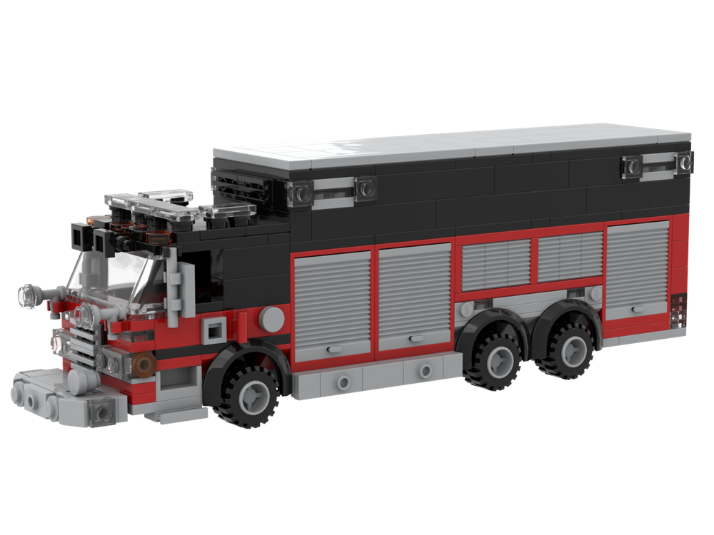 LEGO MOC Simple Rescue Truck by freelegoemergencyfiles | Rebrickable ...
