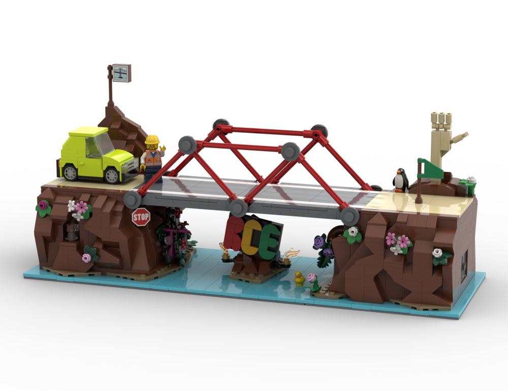 LEGO MOC PD002 RCE Poly Bridge by Polarstorm | Rebrickable - Build with ...