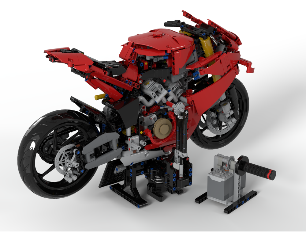 LEGO MOC-204475 Panigale V4S - Buwizz motorized stand (+ speed control ...