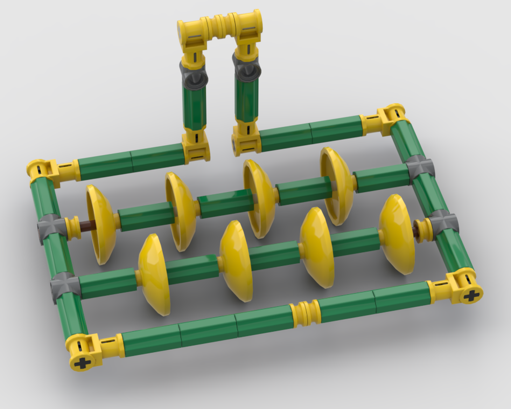 LEGO MOC Disc Harrow (2 Rows) for Single-Axle Tractor #18 by Larsagri ...