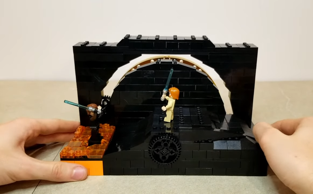 LEGO MOC-204579 Anakin VS Obi Wan Kinetic Sculpture by jakemakes