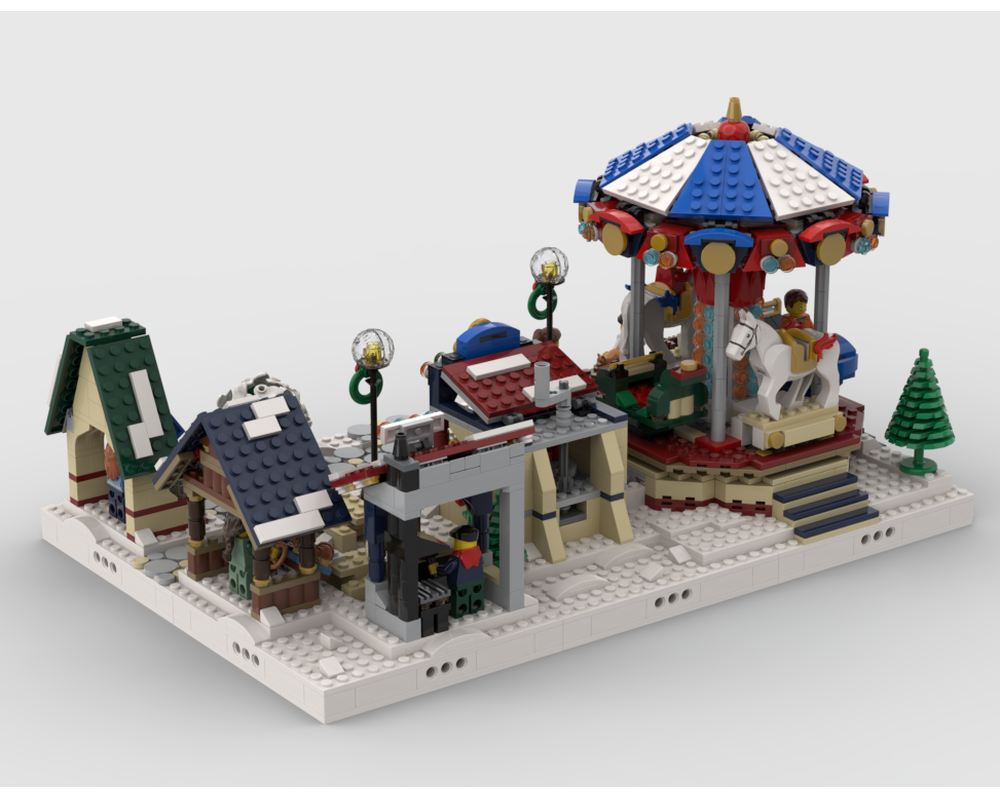 LEGO MOC Winter Village - Display for set 10235 - Winter Village Market ...