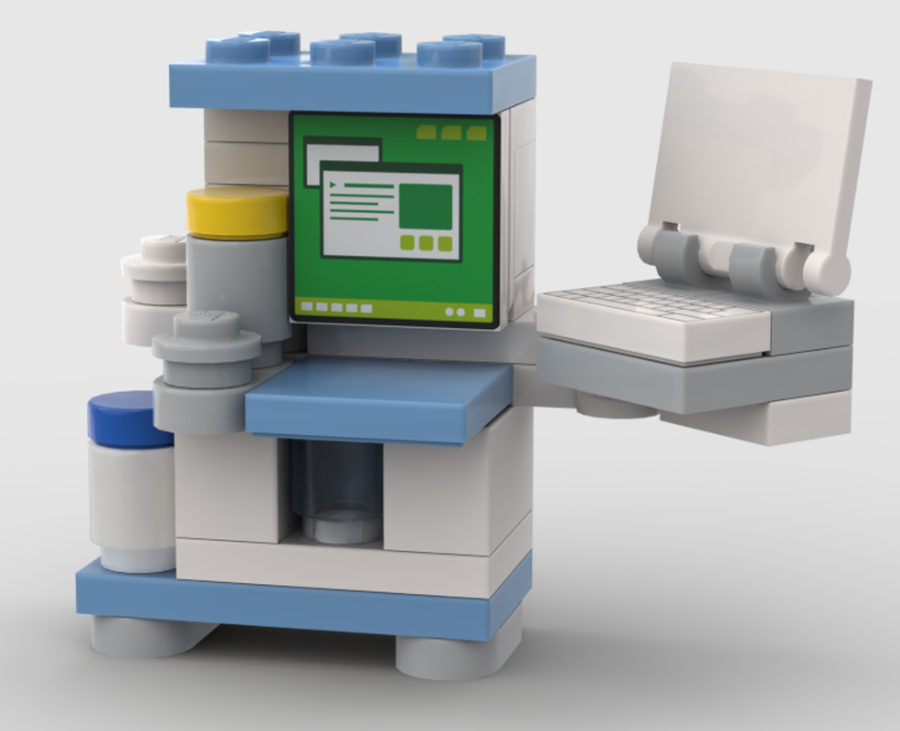 LEGO MOC Simple anesthesia machine by Med1_2006 | Rebrickable - Build ...