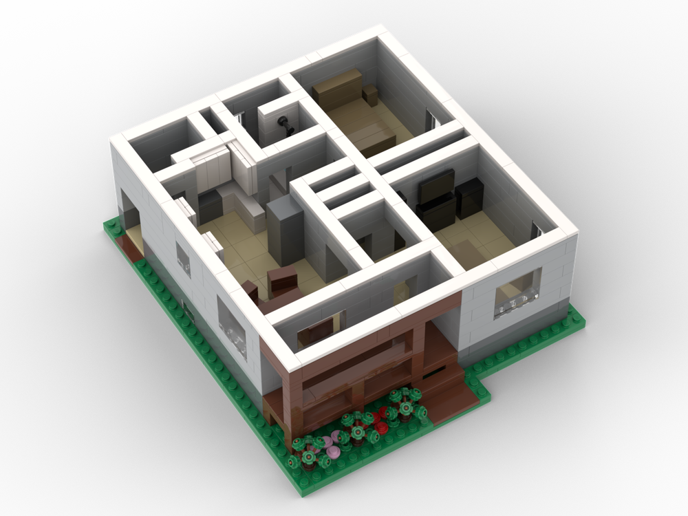 LEGO MOC Little bungalow by emixam2 | Rebrickable - Build with LEGO