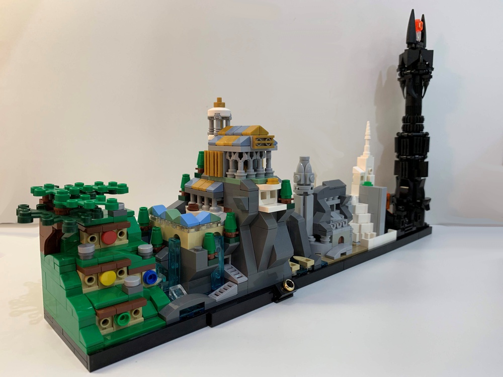 Minas Tirith  Lego architecture, Lego star wars, Lego