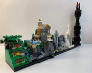 Micro Minas Tirith MOVIE MOC-30968 WITH 748 PIECES - MOC Brick Land