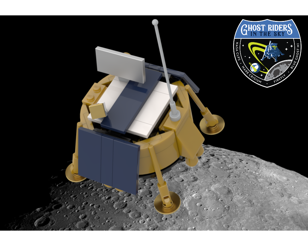 LEGO MOC Blue Ghost Lunar Lander (Ghost Riders in the Sky Variant) by ...