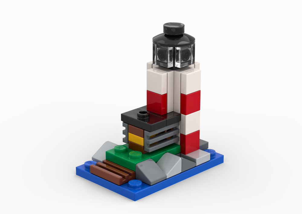 LEGO MOC-205357 Micro Lighthouse Island by The Bobby Brix Channel ...