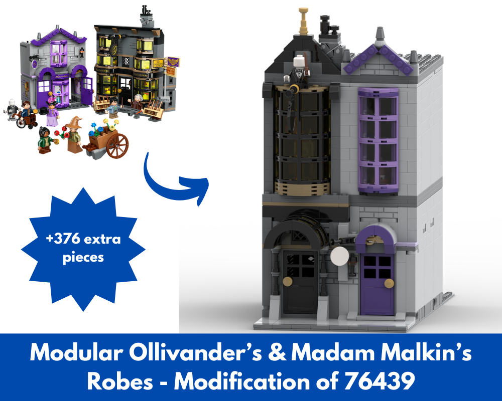 LEGO MOC-205478 Modular Ollivander's & Madam Malkin’s Robes ...