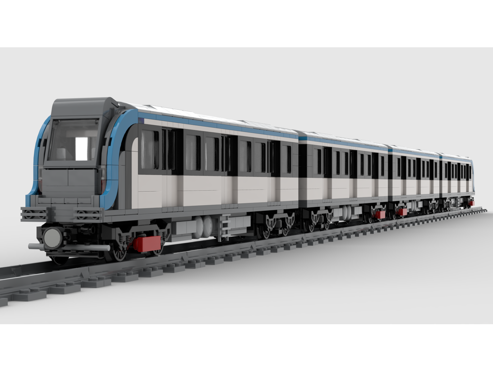 LEGO MOC Sydney Metro - Middle Car by brickrail | Rebrickable - Build
